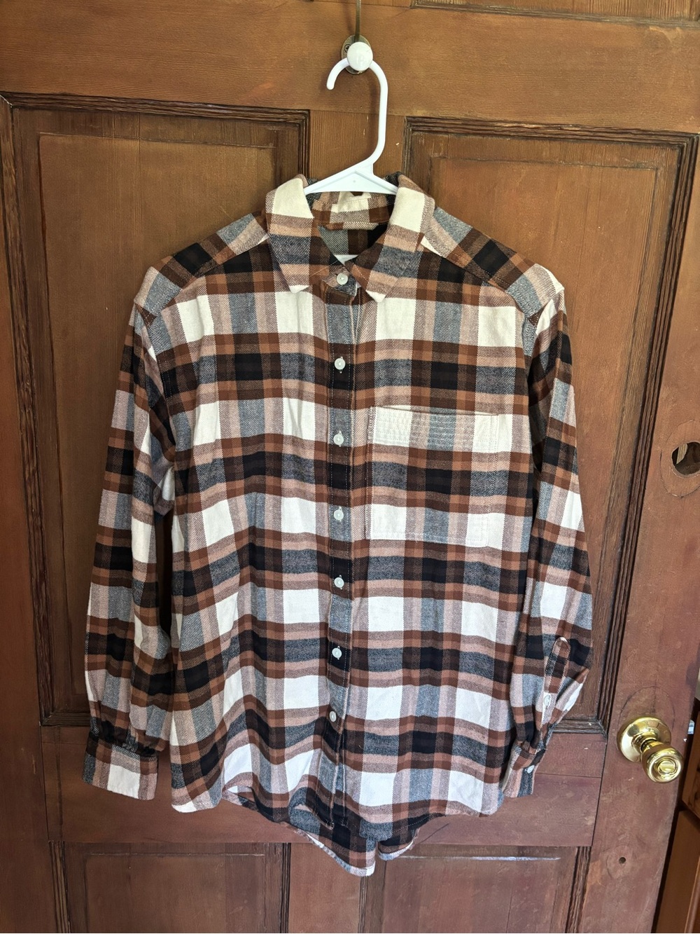NWT 100% Cotton Aerie Plaid Flannel Button Up Shirt